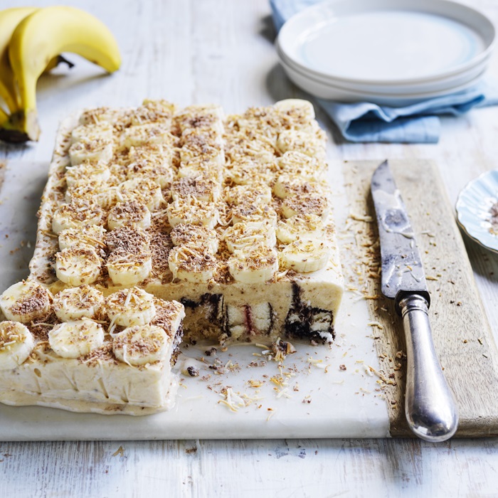 Banana Lamington ice-cream