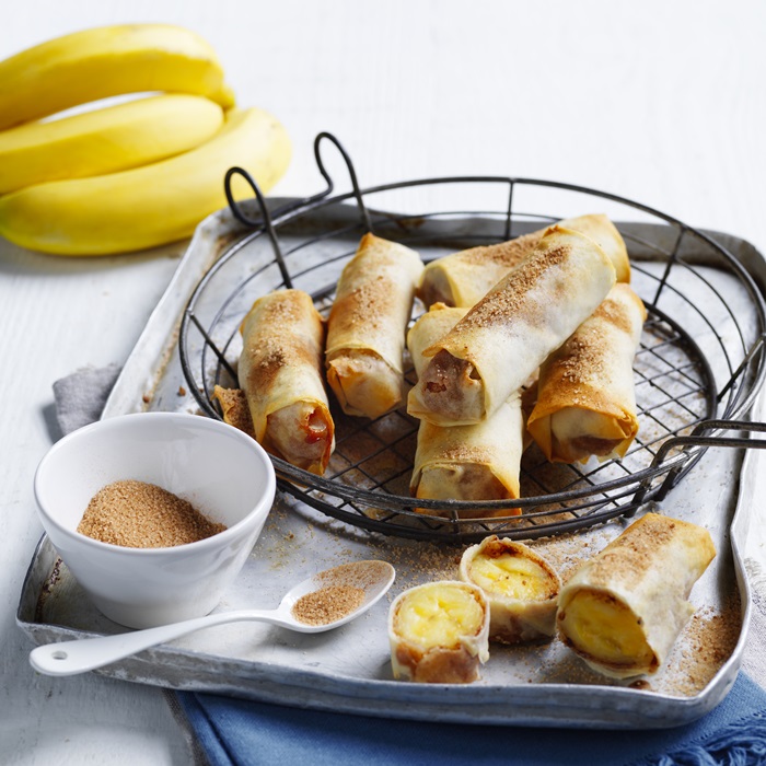 Air Fried Banana Spring Rolls
