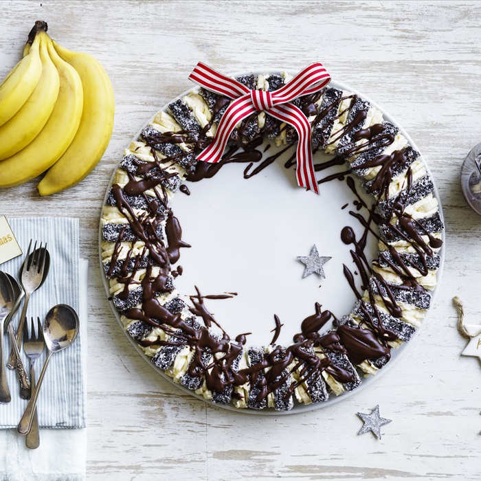 Banana Lamington Wreath