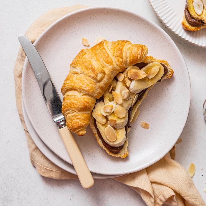 Banana & Nutella Croissants