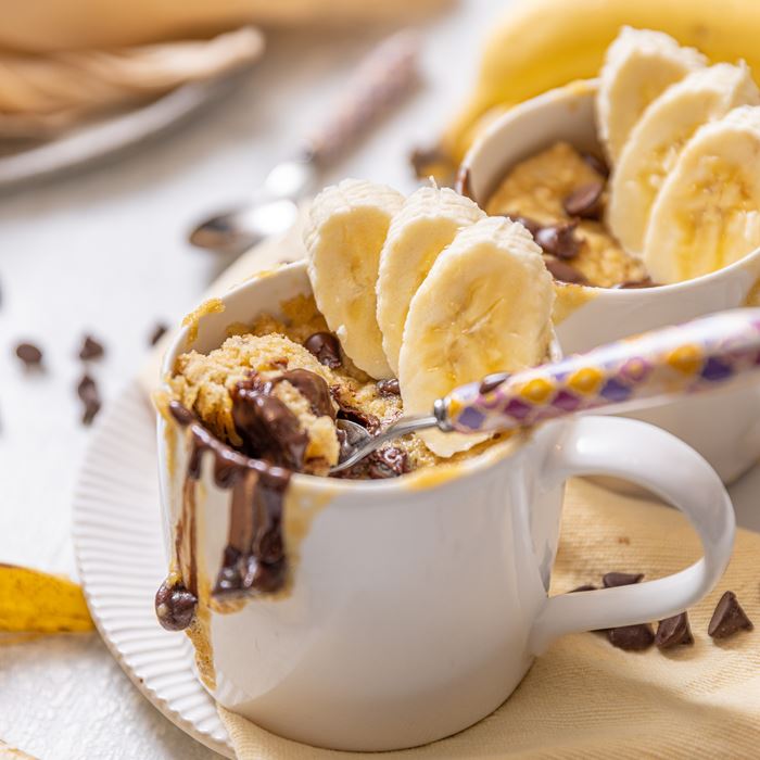 Banana Choc Chip Mug Cake