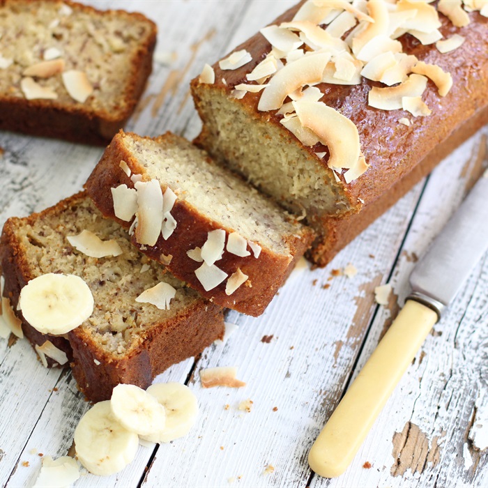 Banana Bread with Coconut (Gluten Free)